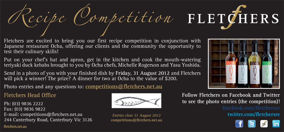 Fletchers Recipe Competition_Ocha